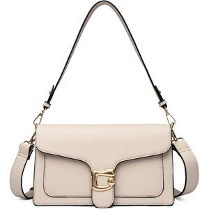 Women's Apricot Trendy Small Imported Leather Cross Body Bags